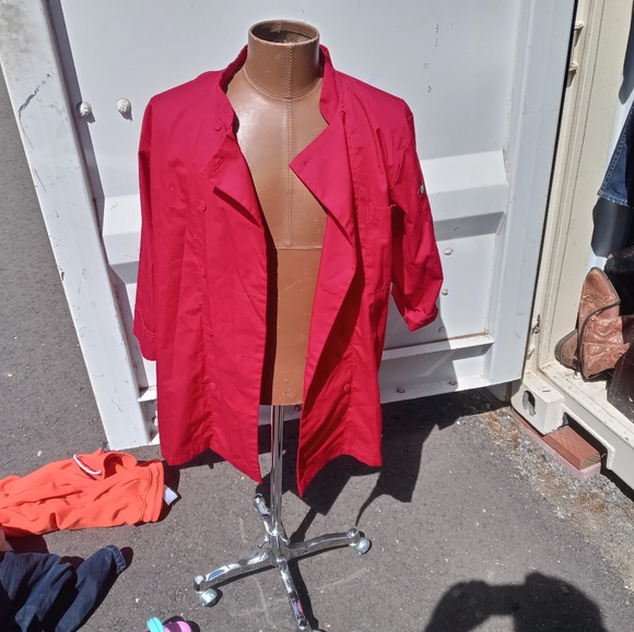 Chef works red jacket preowned - Picture 8 of 8